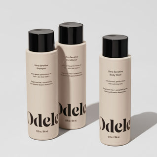 The Odele Ultra Sensitive Set stands upright in front of a plain light-colored background.