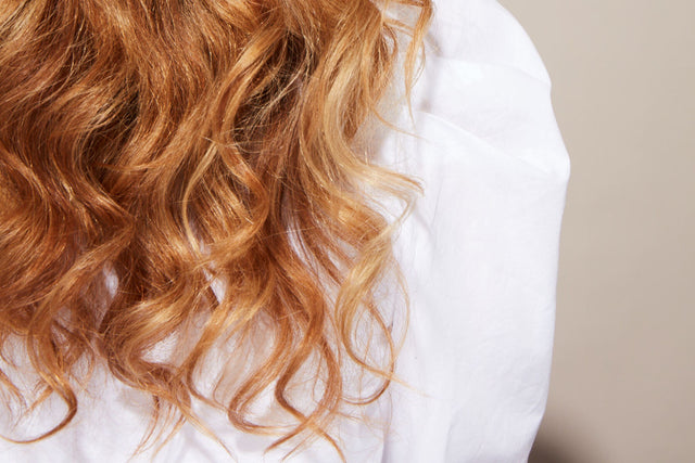 Naturally wavy red hair