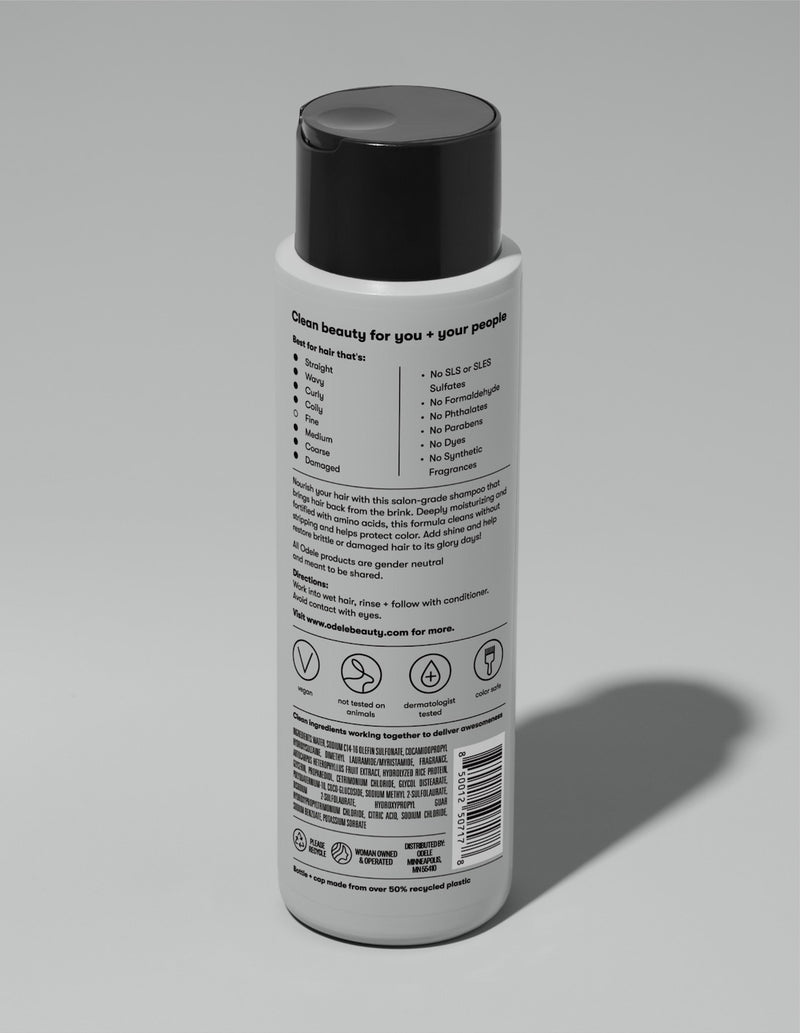 moisture repair shampoo bottle view 2