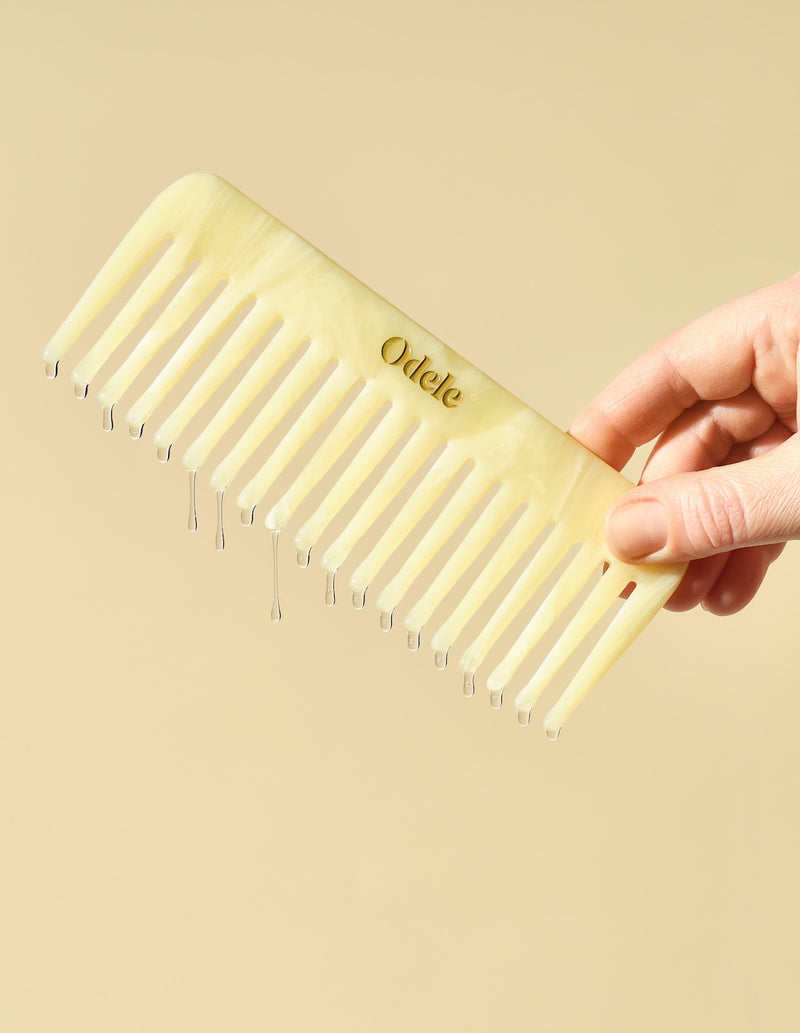 odele comb with oil dripping